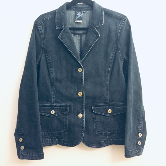 Lady Hathaway Jackets & Blazers - Lady Hathaway Women Dark Wash Denim Jacket/Blazer